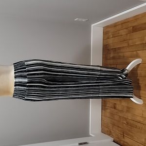 Joe B palazzo pant black & white stripe Sz S